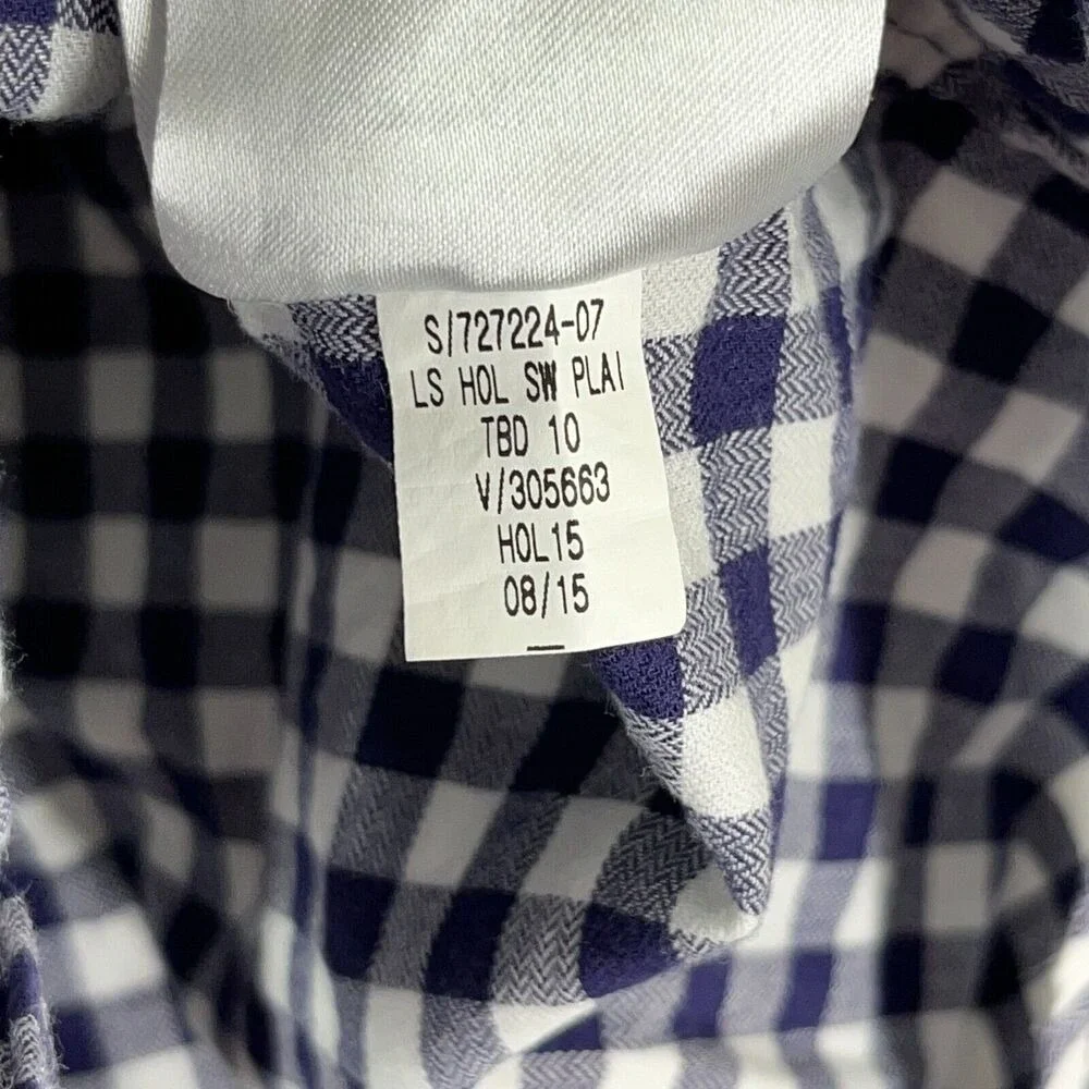 Banana Republic Plaid Shirt‎ Mens Small Soft Wash Button Down Business Casual